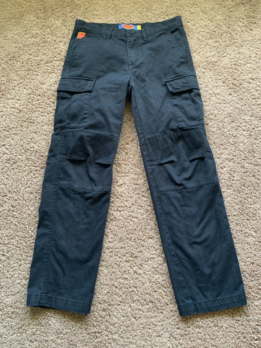 Empyre Relax Boys Black Cargo Pants - Durable Utility Style Size 26